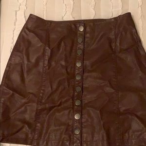 Leather skirt- Free People